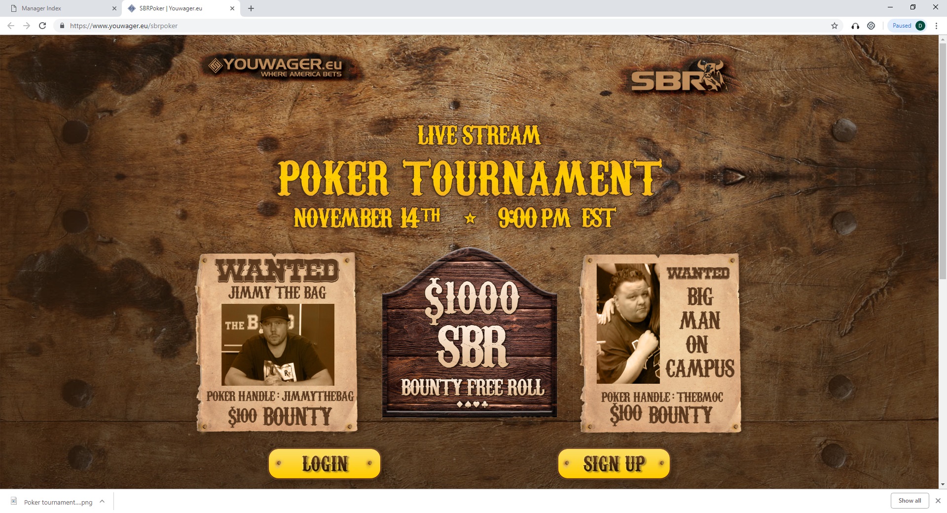 http://www.youwager.lv/sbrpoker